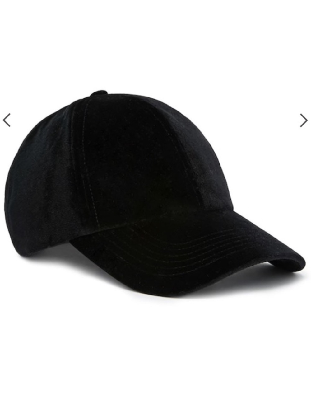 NWT GAP Black Velvet Baseball Cap One Size